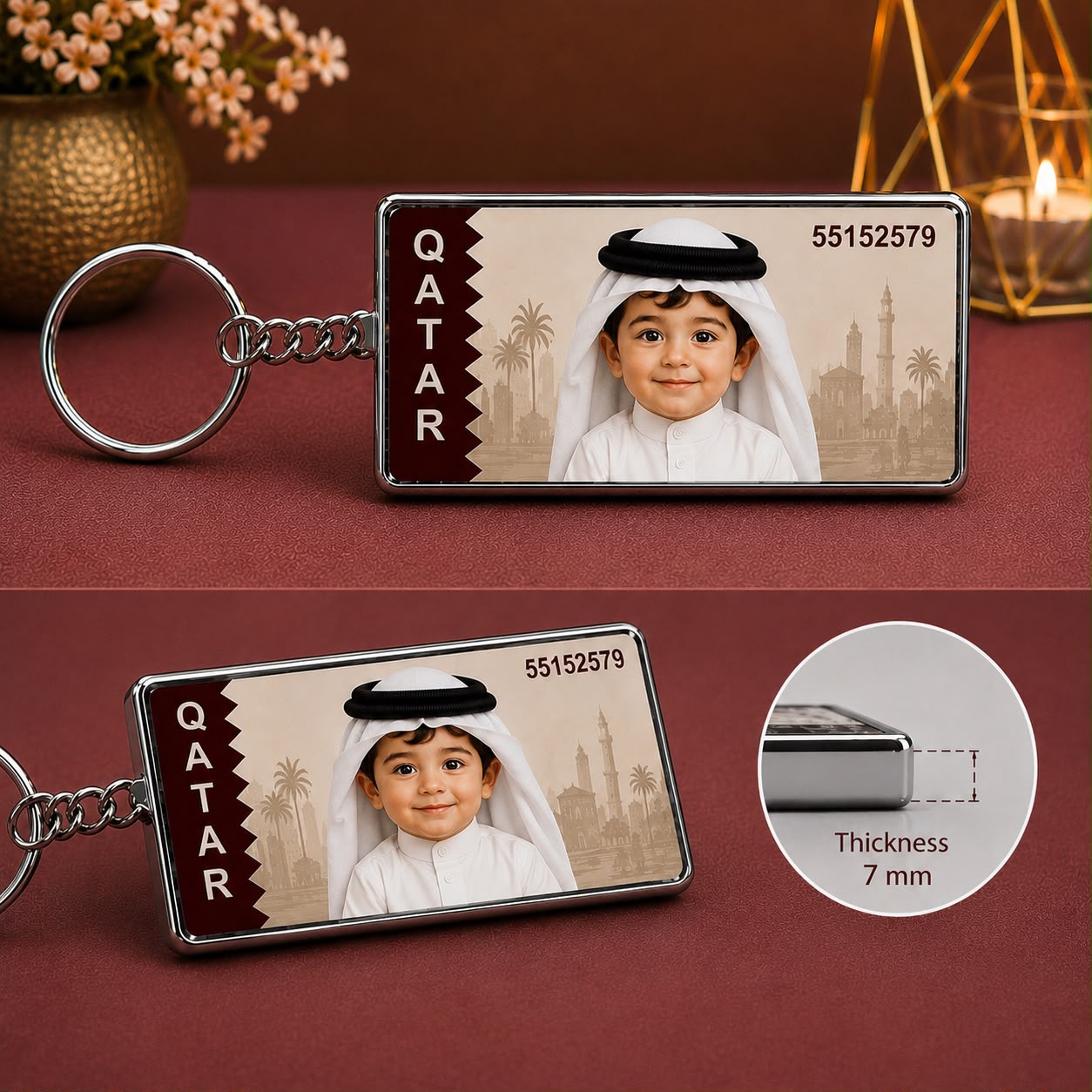 Custom Photo & Family Keychain - Image 2