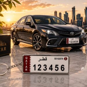 customised car number plate keychain