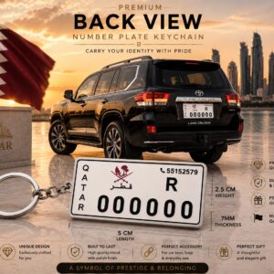 New Model Qatar Plate Keychain